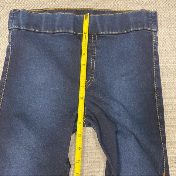 True Religion Starlet Leggings Women's Blue Jeans Size Medium Pull On Faux Fly - Picture 7 of 13